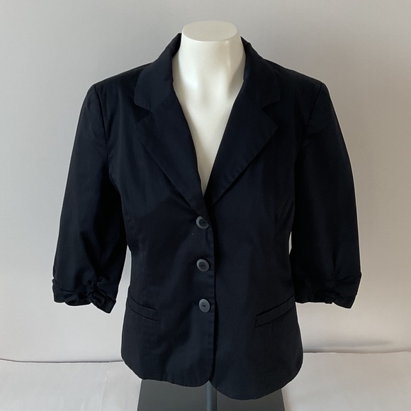 Cleo Ruched Sleeve Blazer - Picture 1 of 9